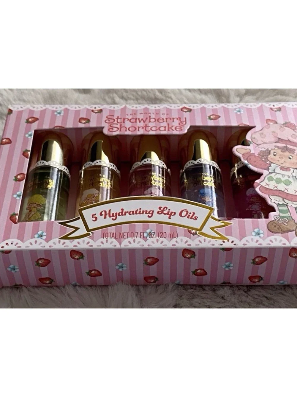5 Pk Taste Beauty Strawberry Shortcake Scented Hydrating Lip Oils‎ Apple Lemon
